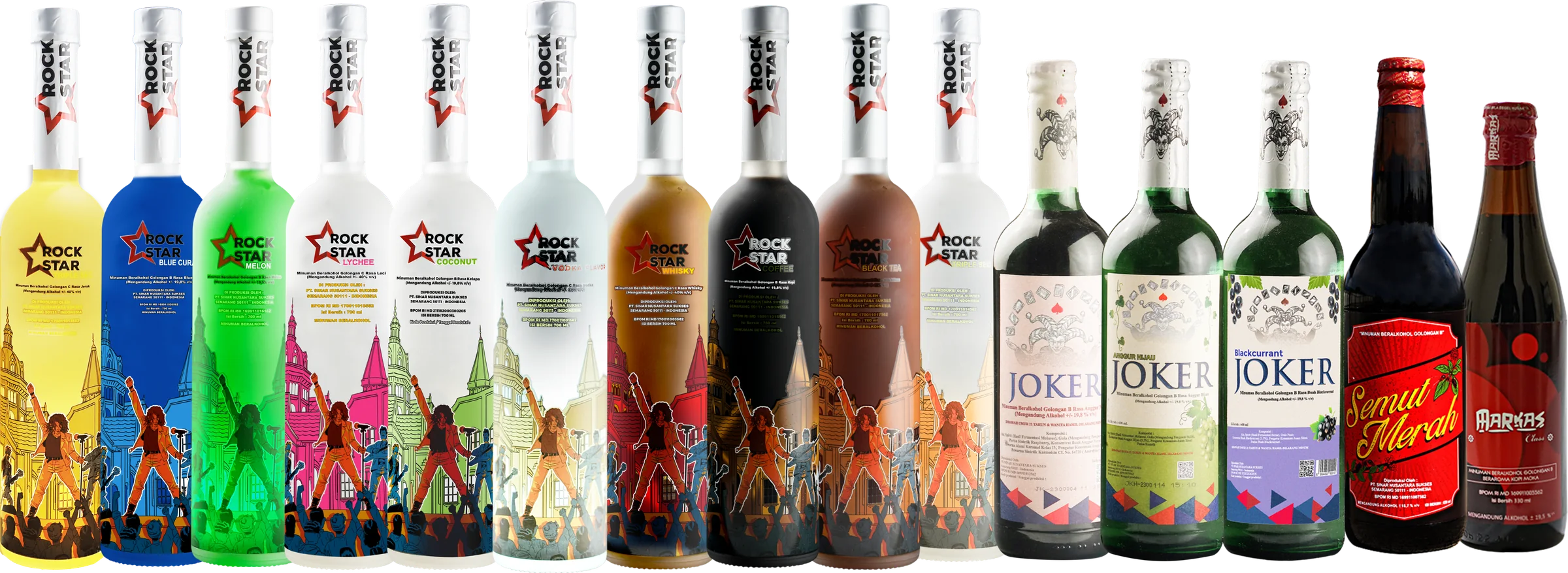 Jajaran 15 varian produk yang didistribusikan PT. Repro Putra Sukses