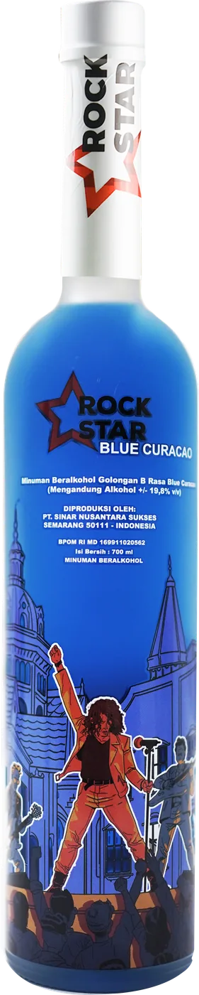 Botol Rockstar Blue Curacao